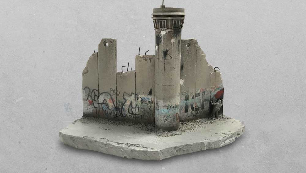 Banksy Walled Off Hotel 100% Original Download edition Poster Visit Palestine 